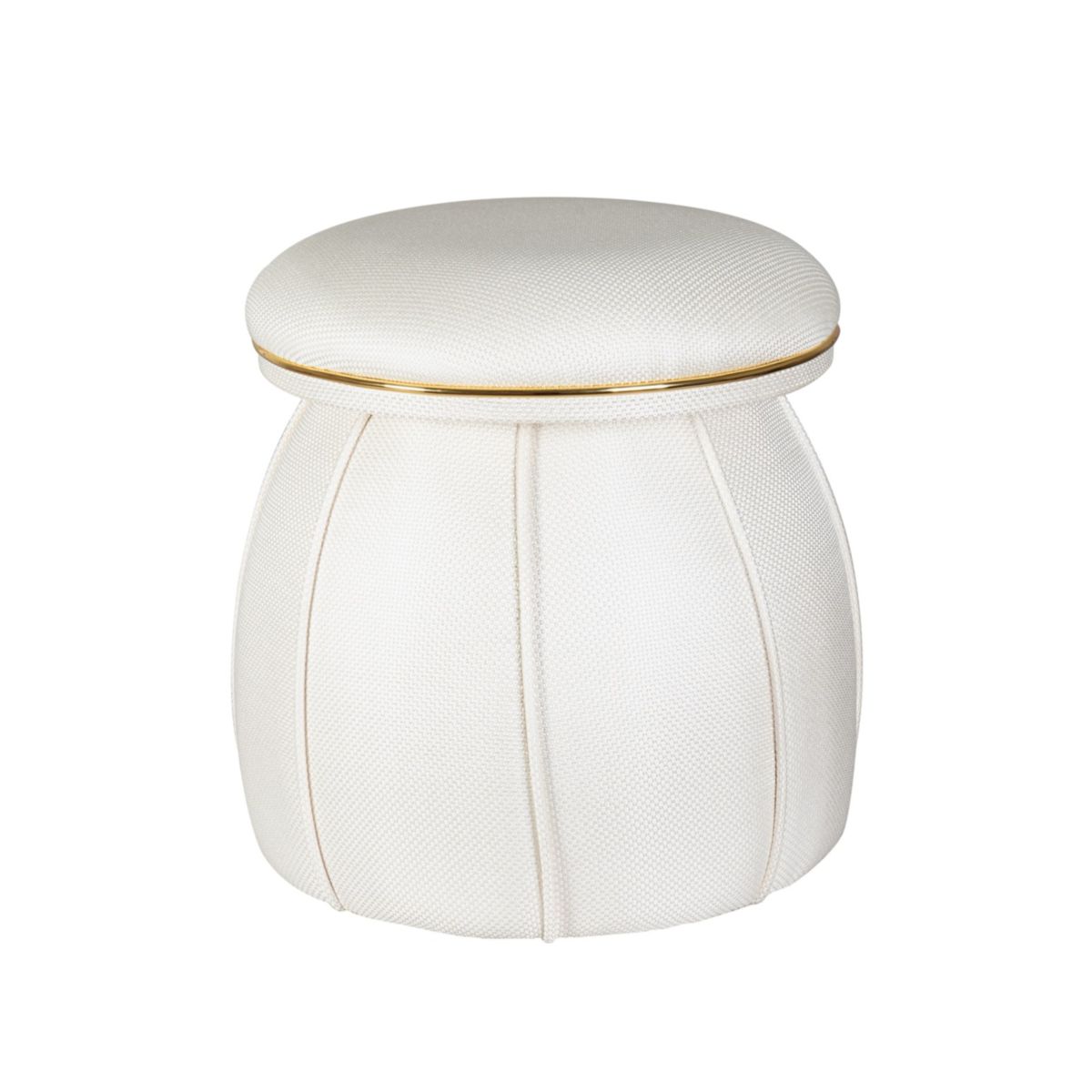 Hocker Corin 145 elfenbein gold Bild 2