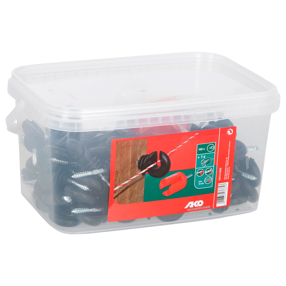 Ringisolator Durchmesser 5,3 mm schwarz 100 Stück