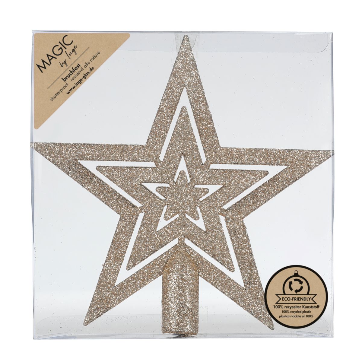 Sternspitze 19cm Creamy Gold