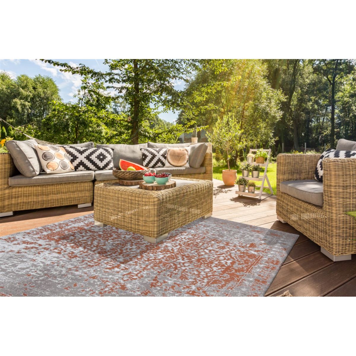 Sunny 310 Beige / Rost 80cm x 150cm Bild 2