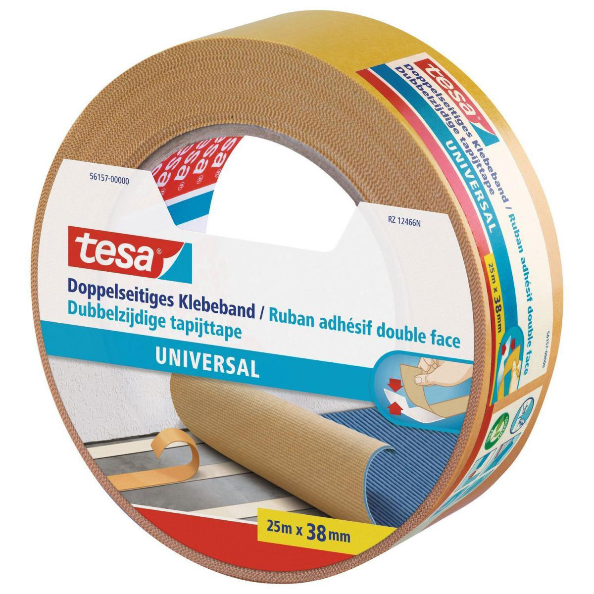 Tesa Doppelseitiges Klebeband universal 25 m x 38 mm Bild 2