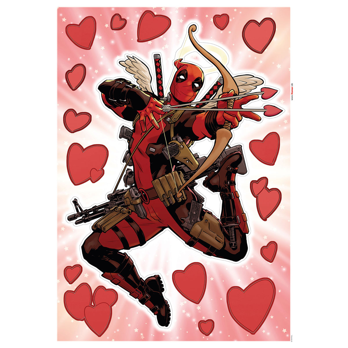 Komar  Wandtattoo Deadpool Lovepool 50x70 cm Bild 2