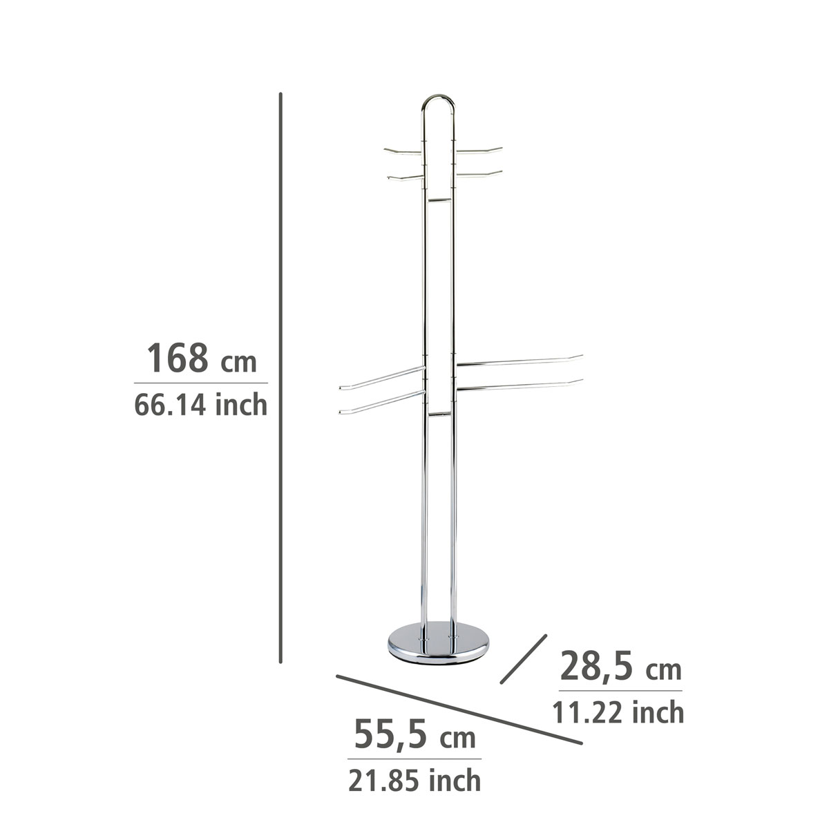 Wenko  Exclusiv Garderobenständer Palermo mit 8 Armen Kleiderständer Bild 5