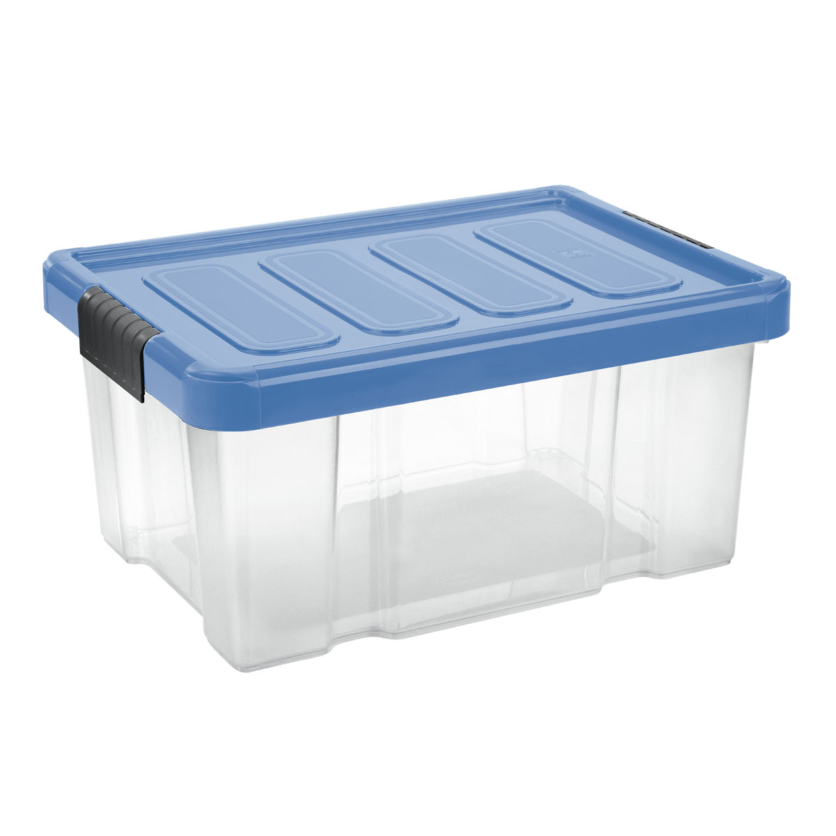 Unibox Puzzle 14 L mit Klickdeckel transparent/hellblau