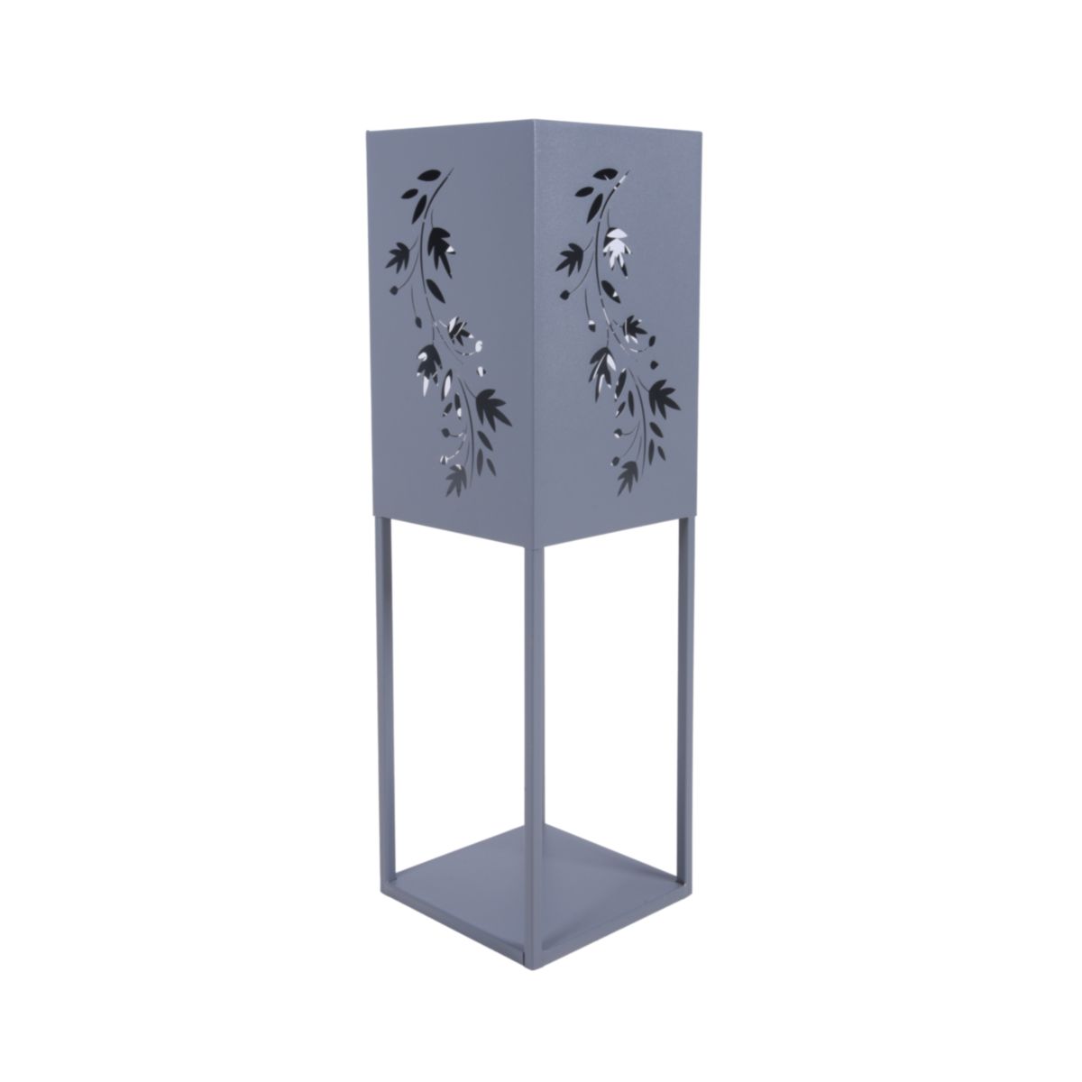 Garden Pleasure Licht-Dekosäule ZAYN Eisen, pulverbeschichtet, grau