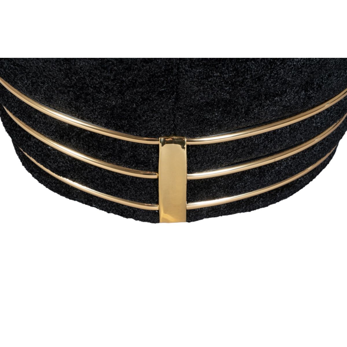 Kayoom Hocker Doric 335 Schwarz / Gold Bild 4