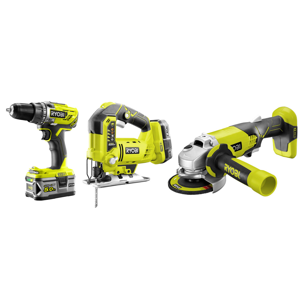 Ryobi  Akku Kombo Set R18CK3C252S 3-teilig inklusive Akku und Ladegerät Bild 1
