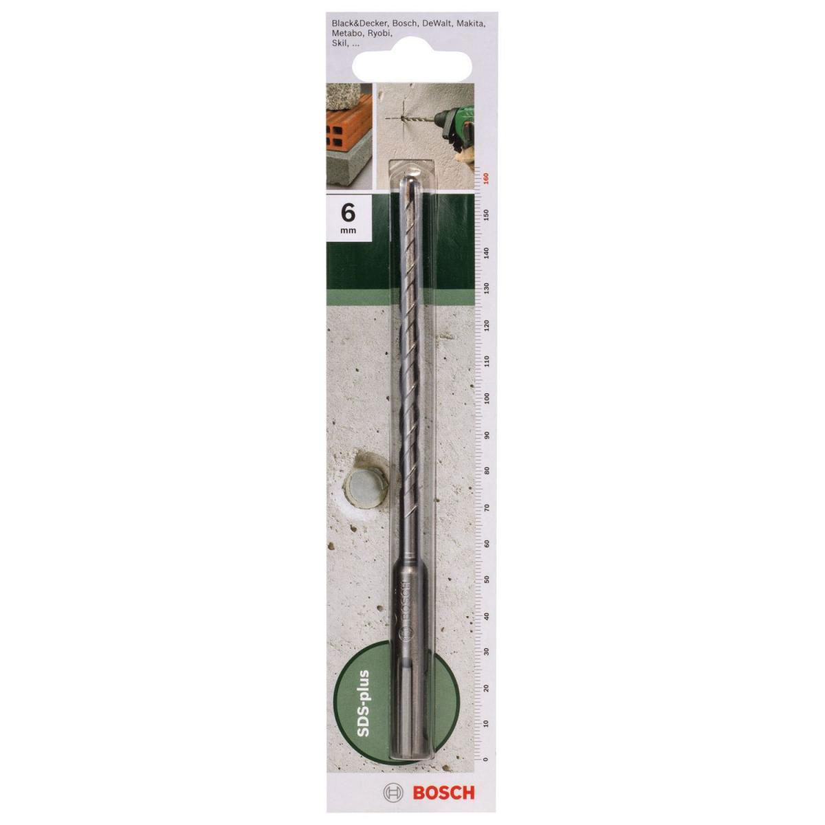 Bosch  DIY Hammerbohrer SDS-plus Durchmesser 6 x 160 mm Bild 2