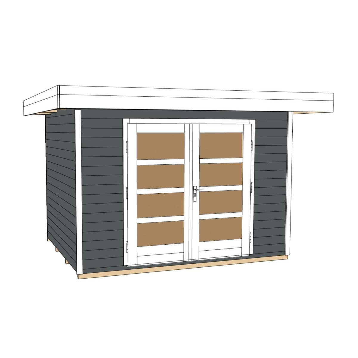 Weka Designhaus 126 295 x 210 x 226 cm schwarz Bild 3