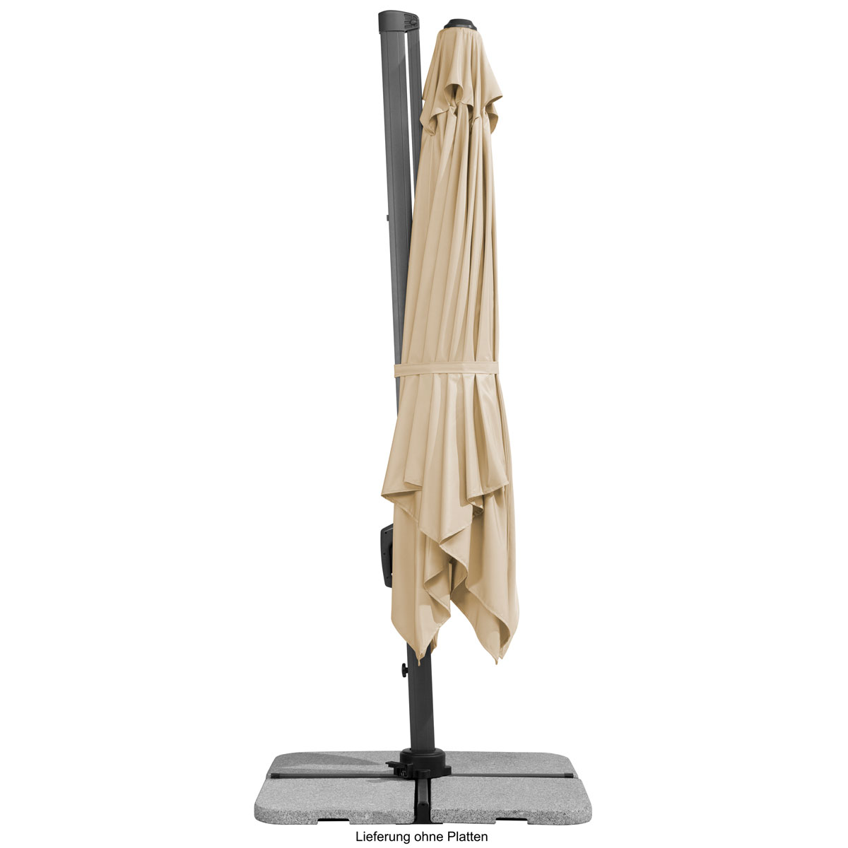 Schneider Schirme Ampelschirm Rhodos Twist 300 x 300 cm natur Bild 5