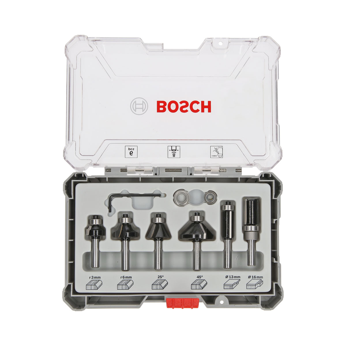 Bosch Professional  Rand- und Kantenfräse-Set GKF 12V 6-teilig Bild 2