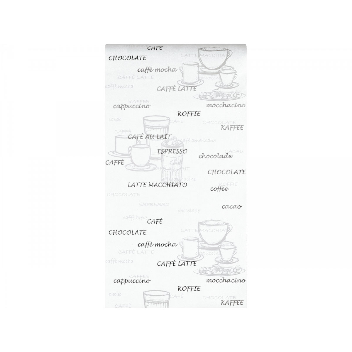 Vliestapete Kaffee weiß