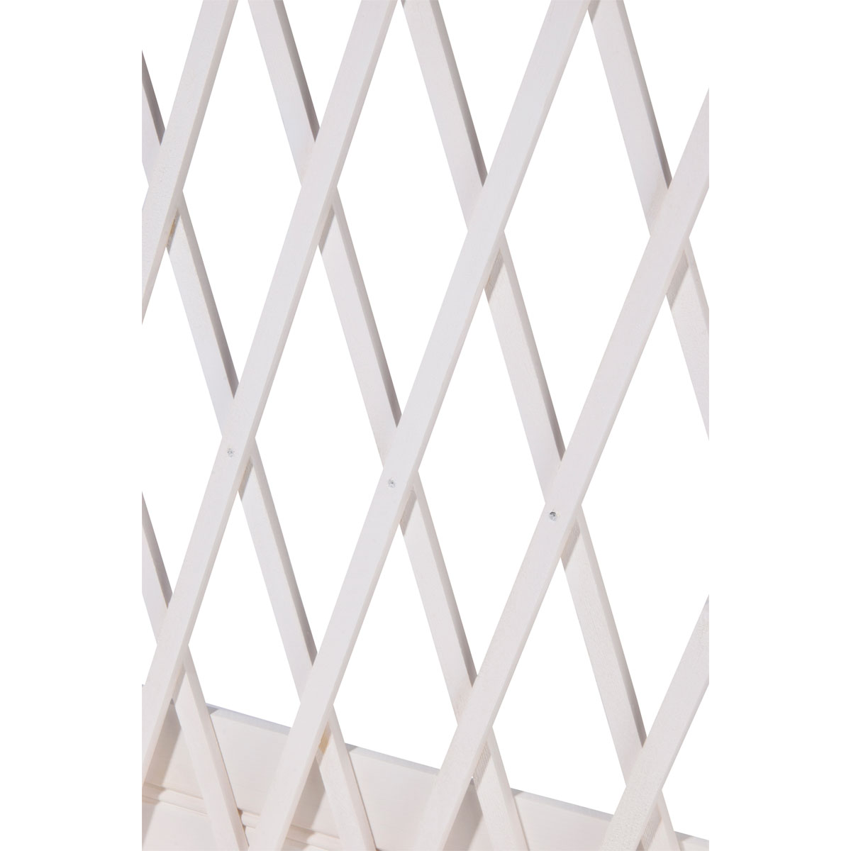 dobar Hochbeet mit Rankhilfe rollbar 79 x 130 x 28,5 cm weiß Bild 5