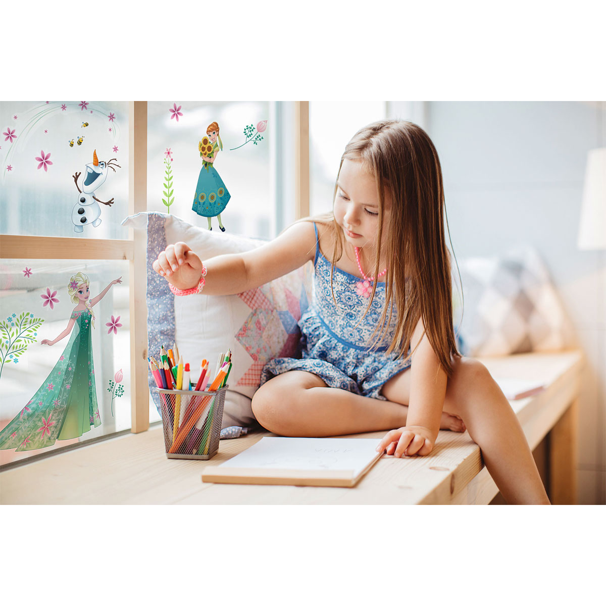 Komar  Fenstersticker Disney Window Frozen Flower 31x31 cm