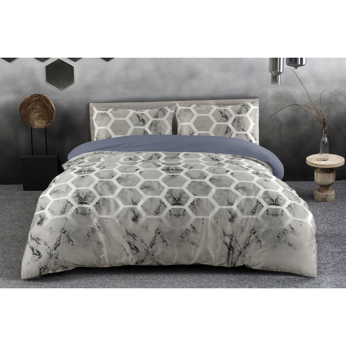 Bettwäsche Aventura 125-NL Grau 240cm x 240cm / 60cm x 70cm (2 Stück) Bild 3