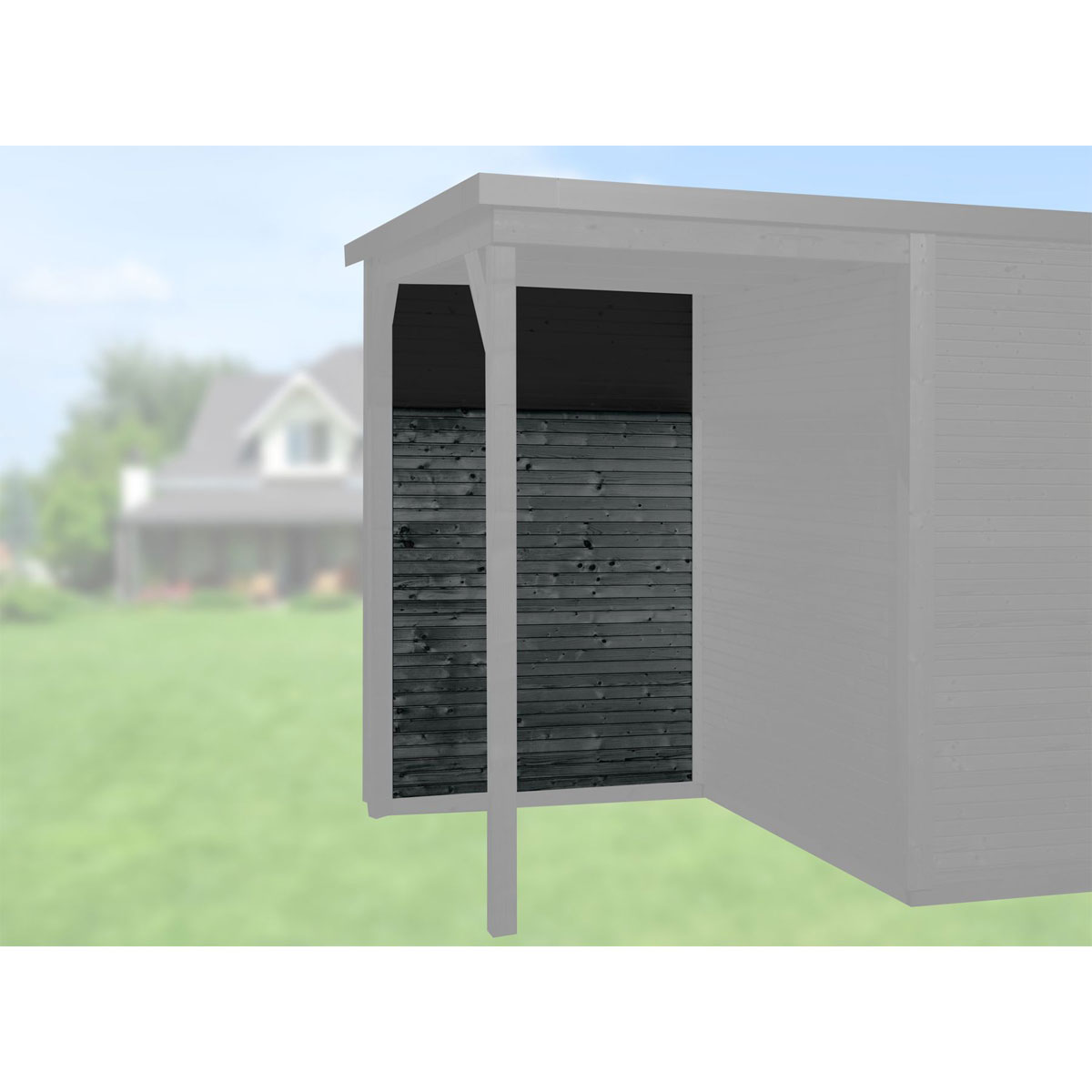 Weka Rückwandpaket Line 150 cm anthrazit