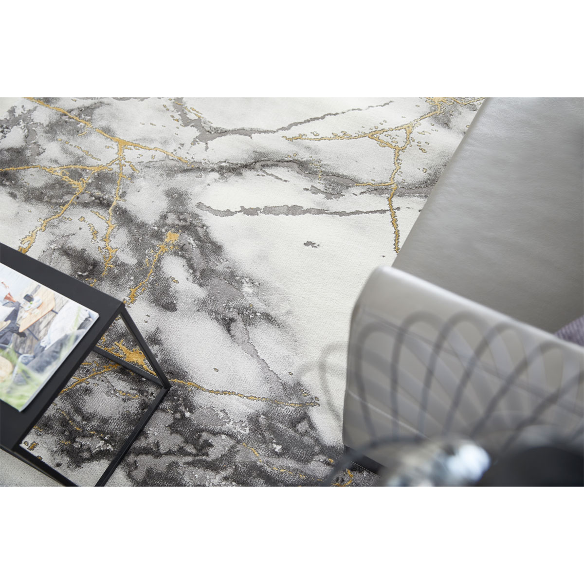 Luxor living Teppich Pico 120x170cm grau-gold  Bild 6