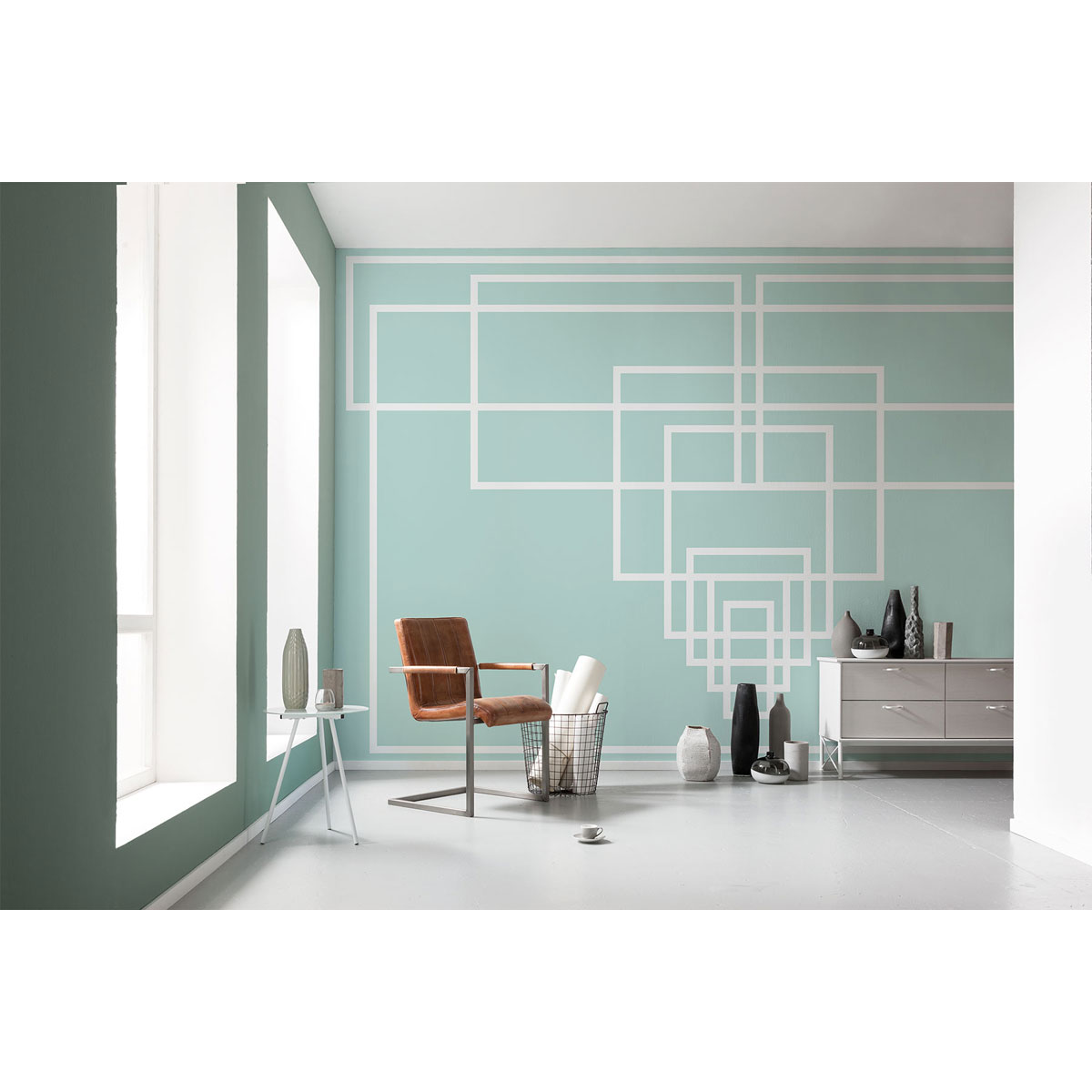 Komar  Vlies Fototapete Mills Board Center Ice White 400x250 cm