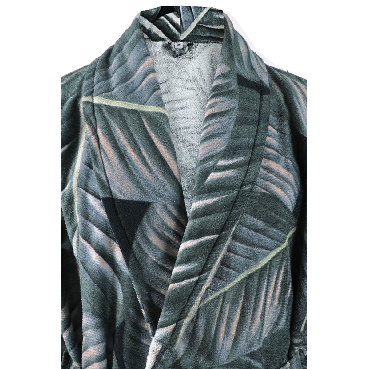 Bademantel Tropical 125 Schwarz / Grün XL Bild 5