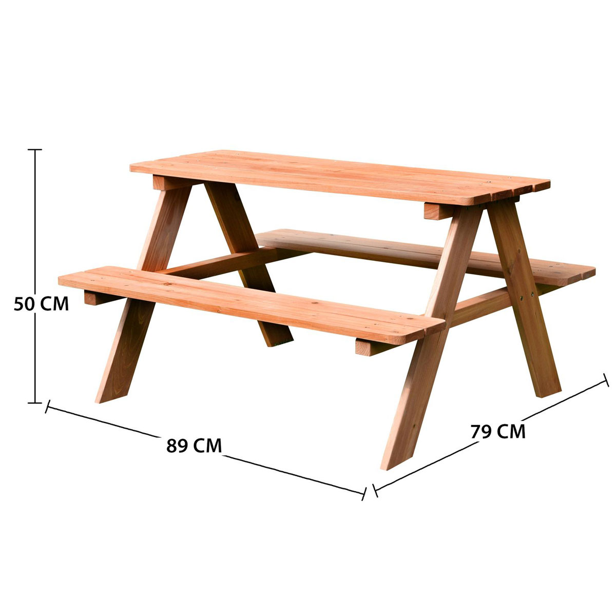 Coemo  Picknicktisch Kindersitzgruppe Holz Farbe Natur Bild 2
