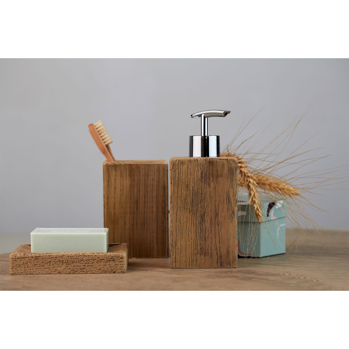 Wenko  Seifenspender Marla Holzoptik Bild 4