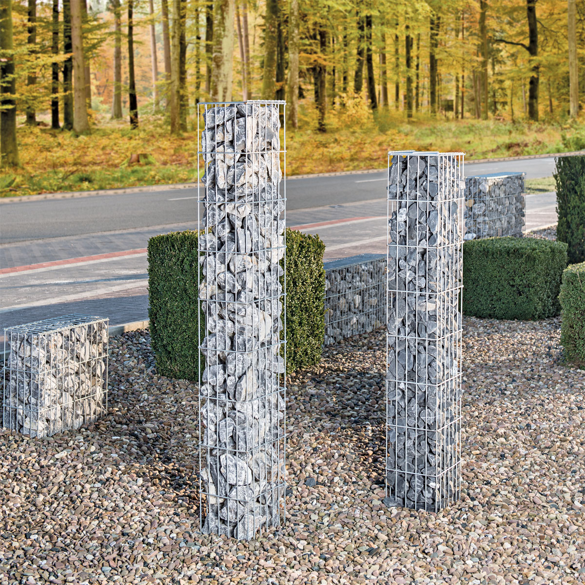 Wilk Gabionen-Säule 25 x 140 x 25 cm Bild 4