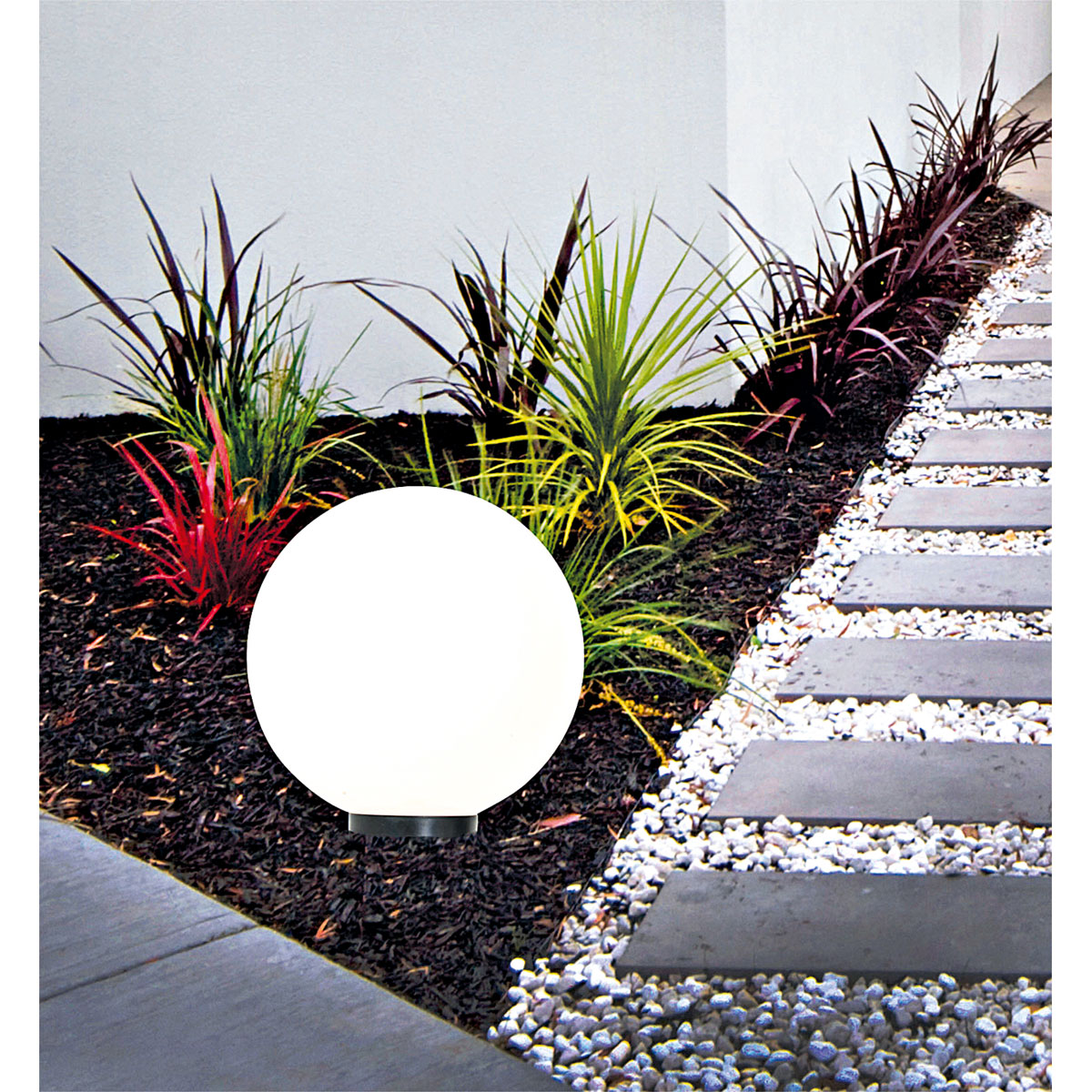 näve Kugelerdspießleuchte Durchmesser 30 cm schwarz Bild 7