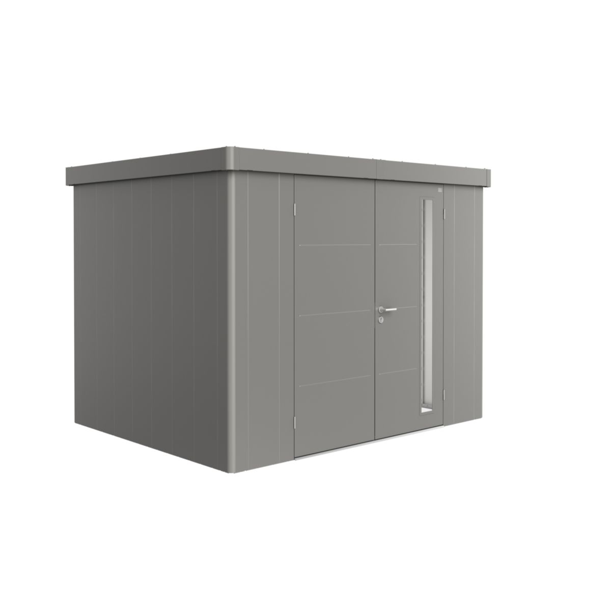 Biohort Gerätehaus Neo 2C Doppeltüre quarzgrau-metallic Bild 5