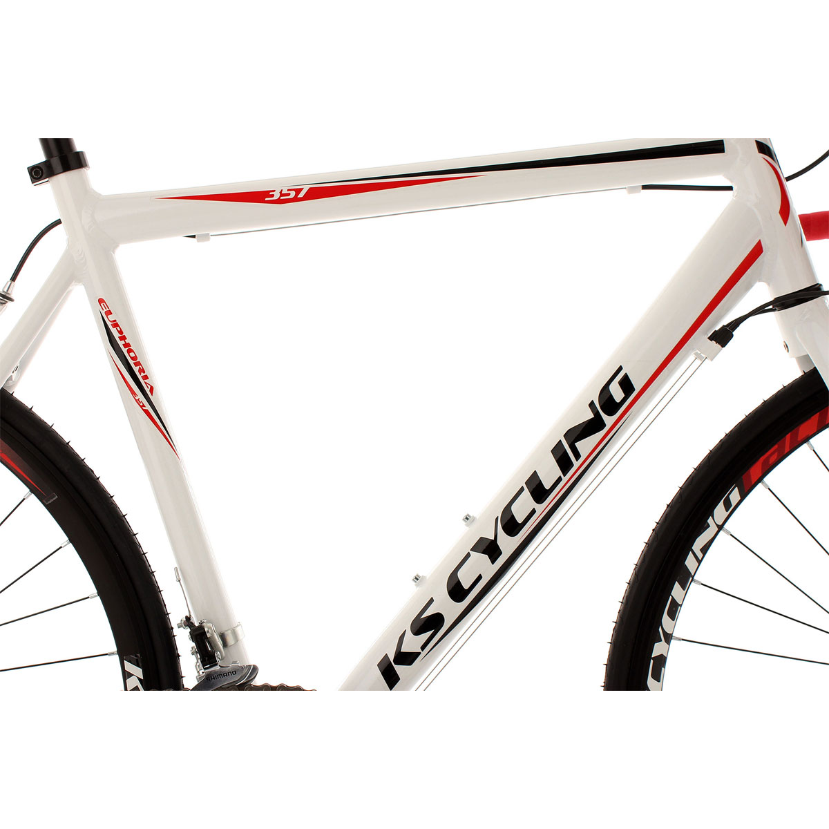 KS Cycling Rennrad Euphoria V-Bremsen 62 cm weiß Bild 9