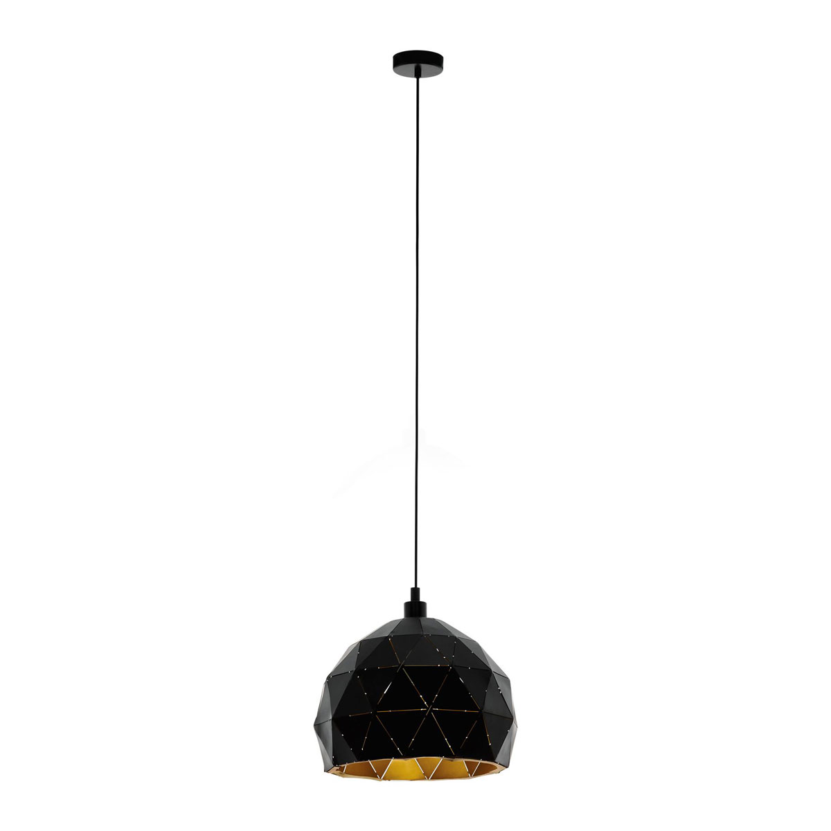 Eglo LED-Hängeleuchte Roccaforte 1 Spot Durchmesser 30 cm schwarz