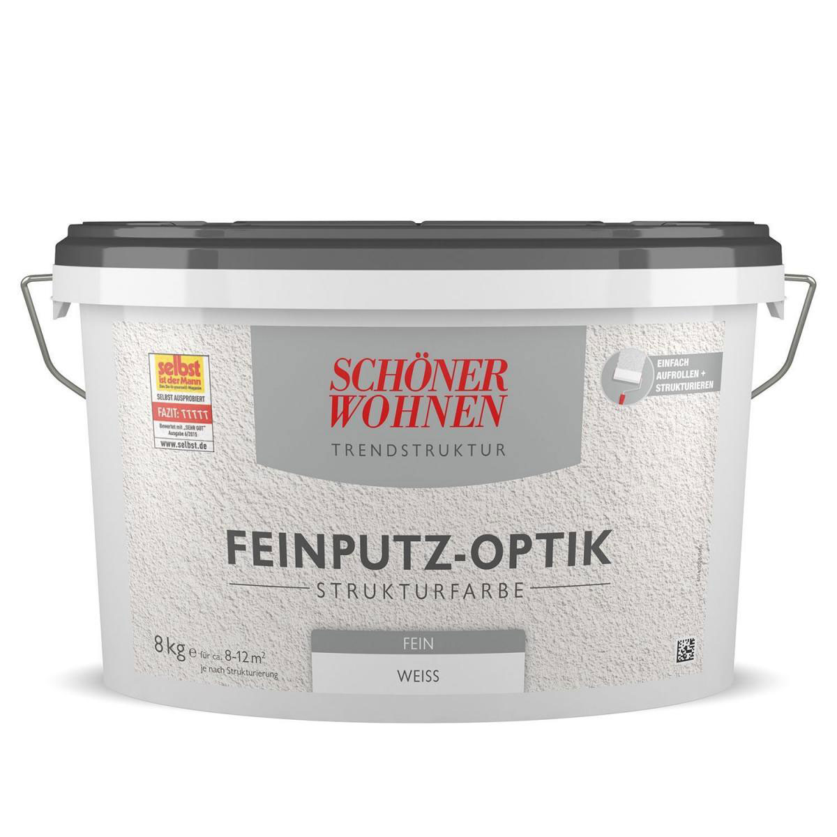 Schöner Wohnen Farbe Feinputz-Optik Fein Weiß 8 L