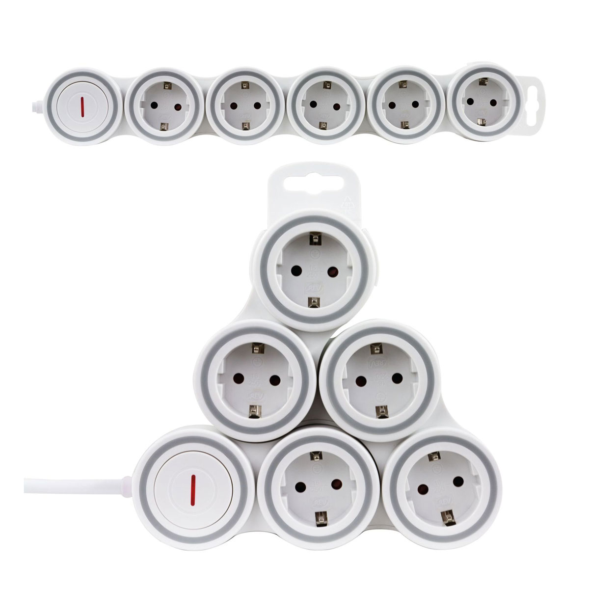 Steckdosenleiste Supraflex 5-fach weiß