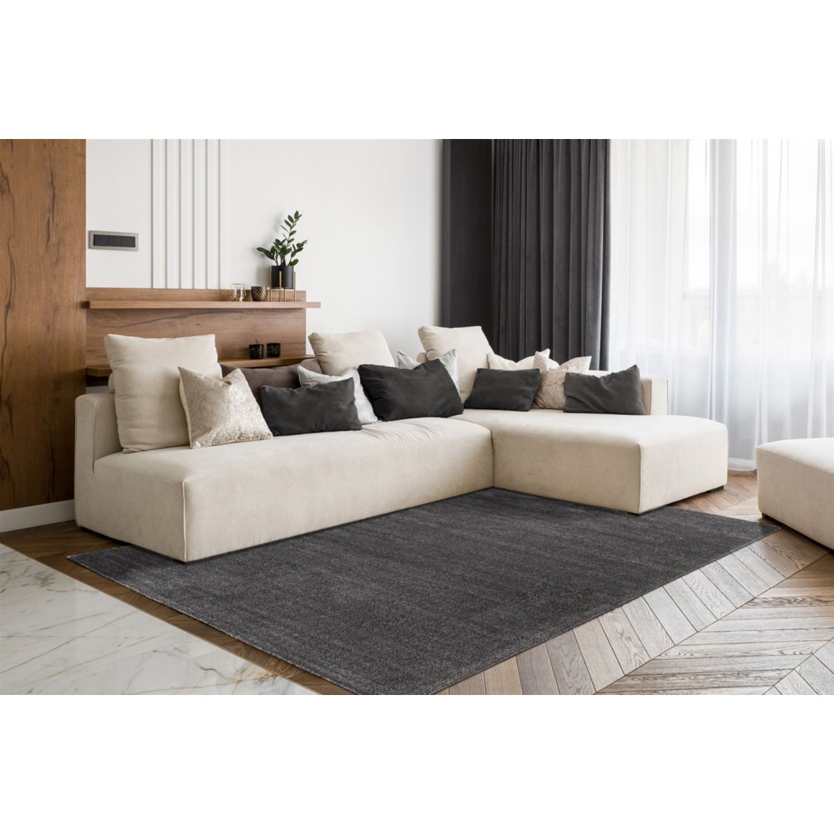 Nila 125 Anthrazit 160cm x 230cm Bild 2