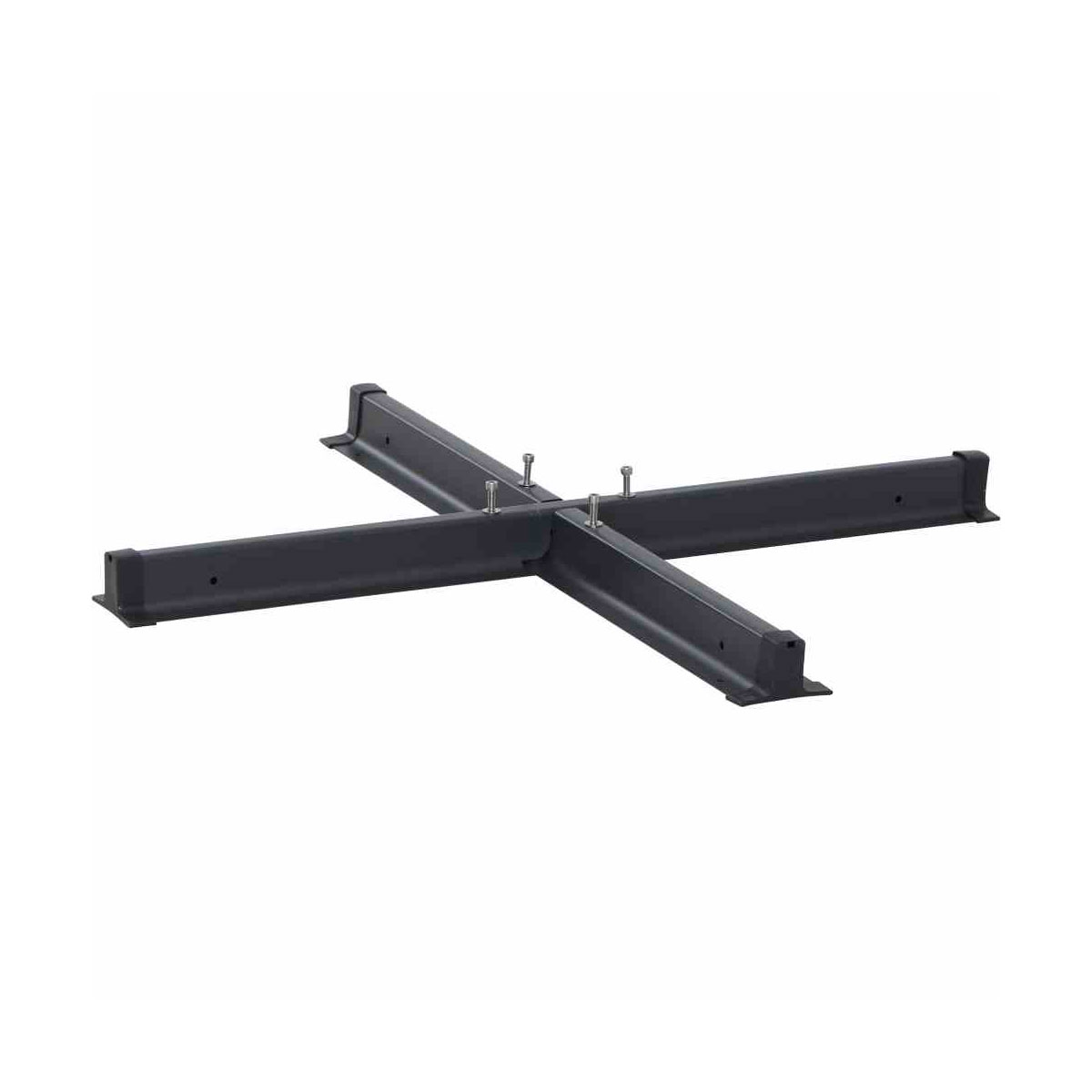 Siena Garden Stahlkreuz-Schirmständer 4 kg 100 x 100 x 6 cm anthrazit Bild 1