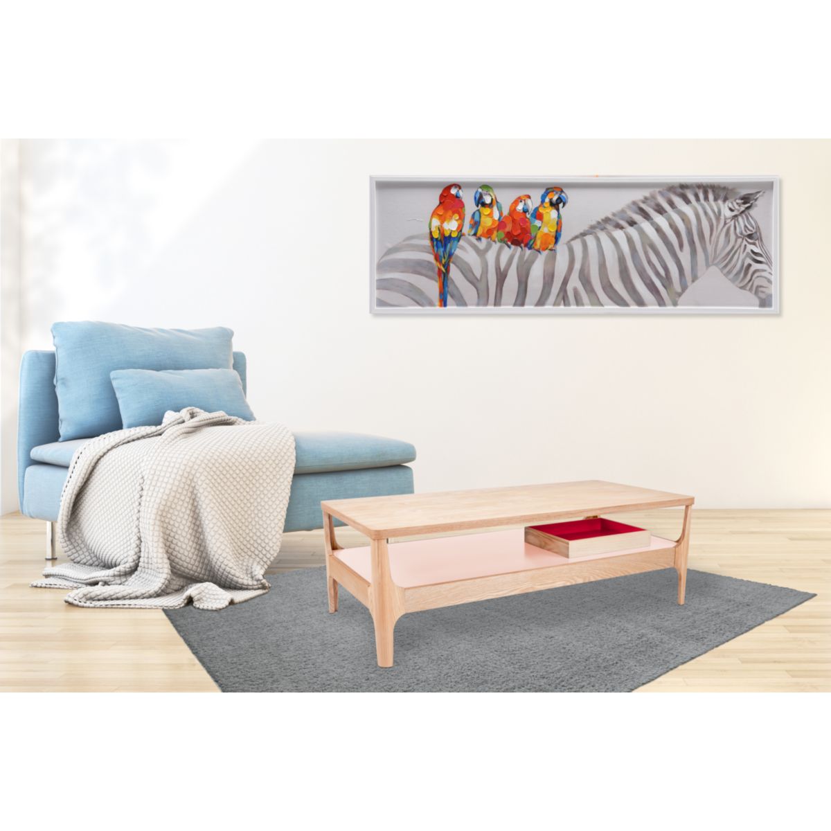 Kaffeetisch Addison III Esche rosa Bild 4