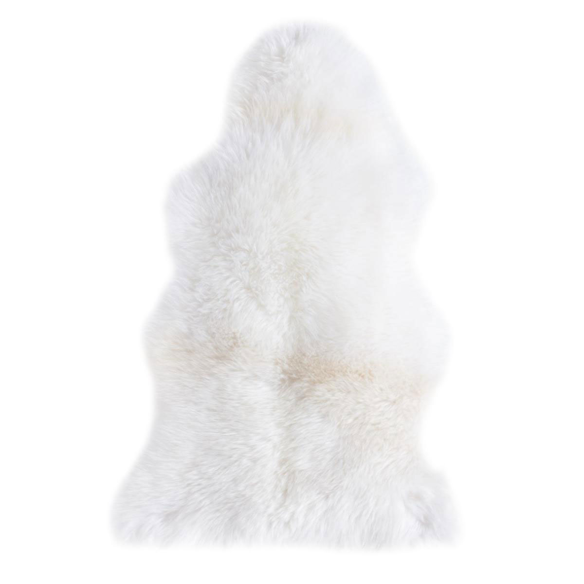 Teppich Schaffell ca 60 x 85 cm Weiß