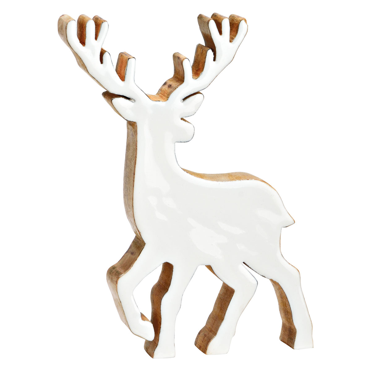 Hirsch aus Mangoholz 15 x 21 x 2 cm