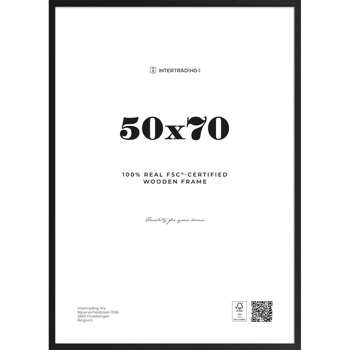 Bilderrahmen Riga 50x70 cm schwarz
