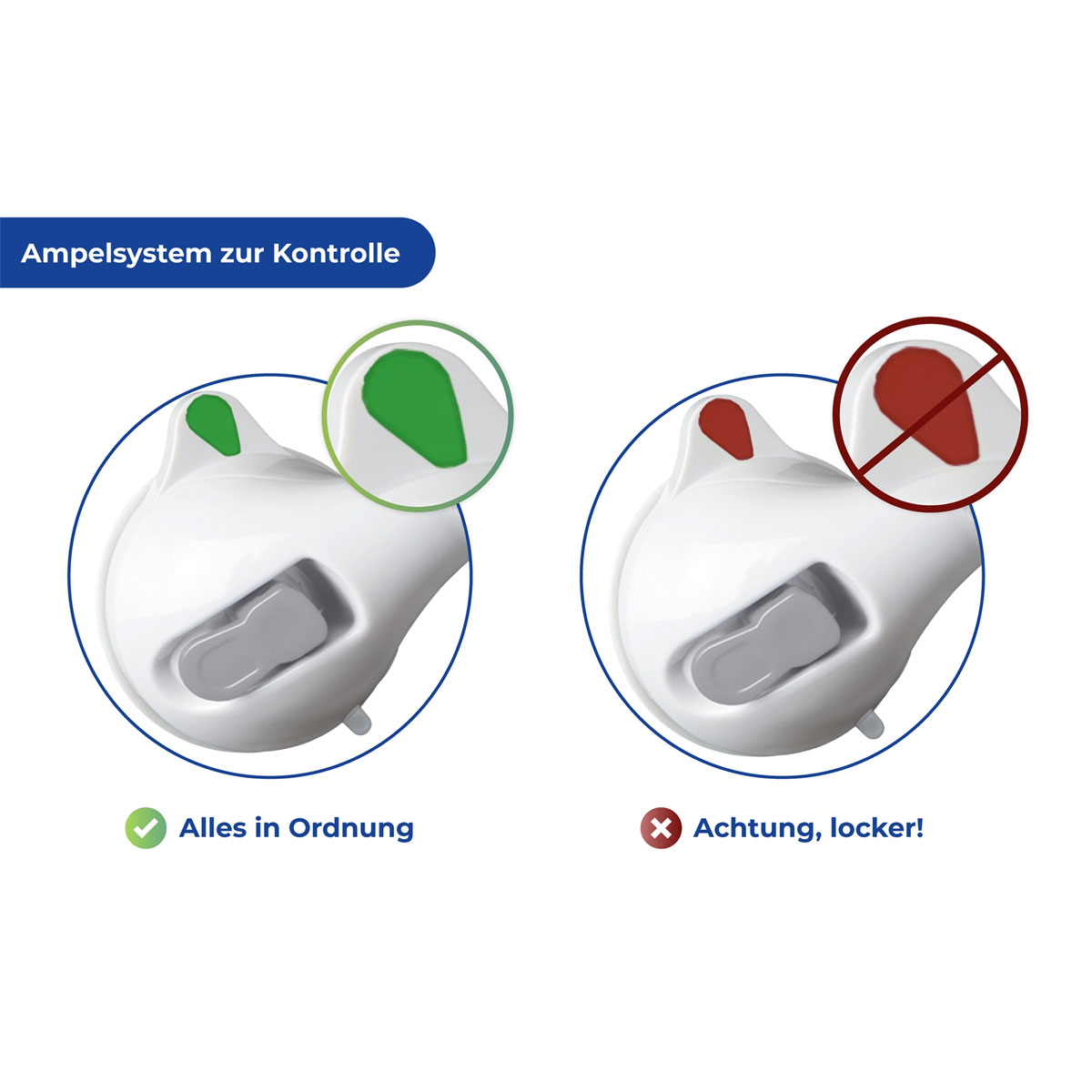 Wenko  Wandgriff Secura mit Ampelfunktion Bild 6