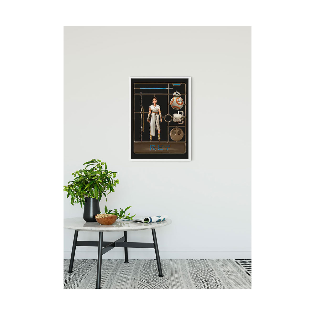 Komar  Wandbild Star Wars Toy Rey 50x70 cm