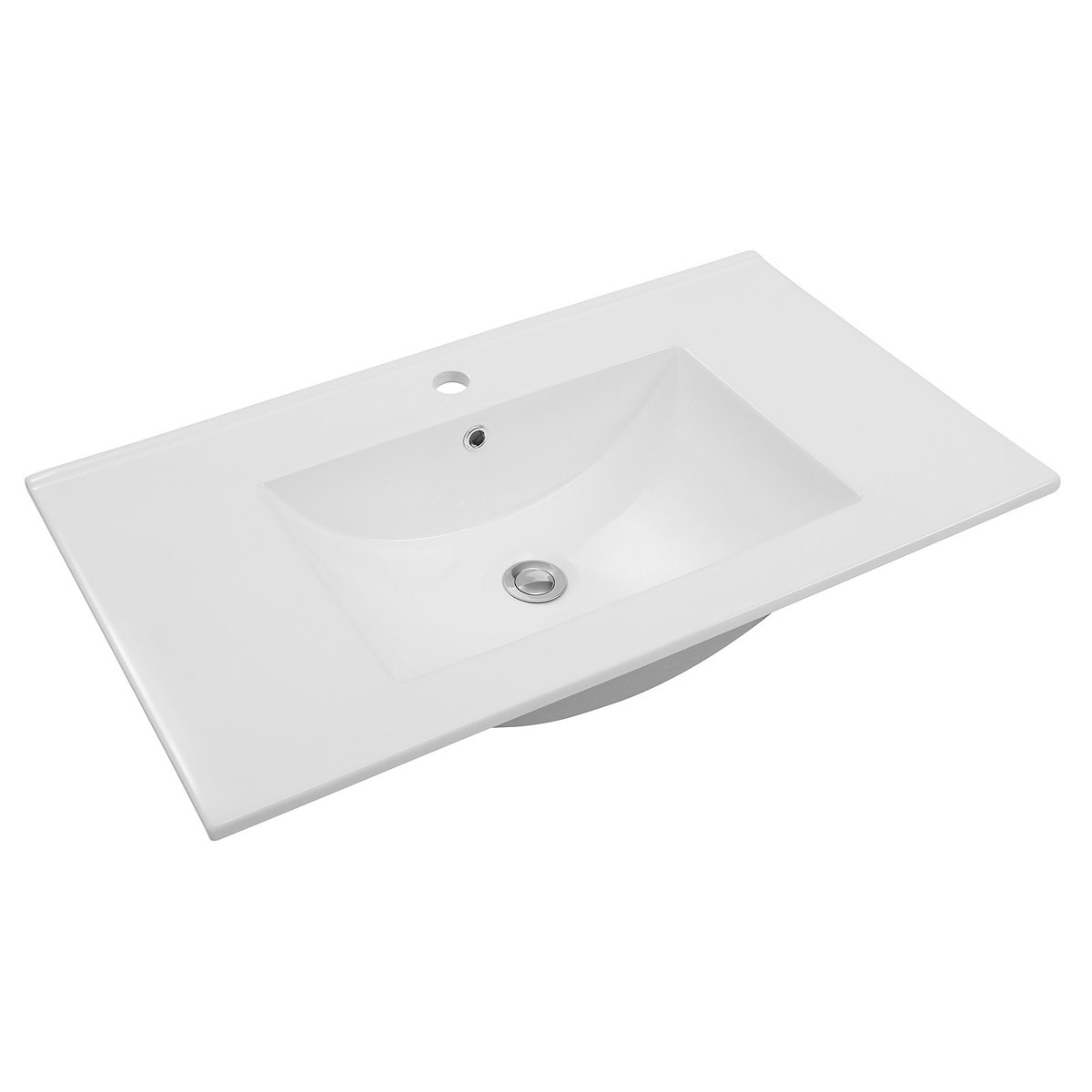 Badmöbel-Set „Amy 80“, 80cm, schwarz, Soft-Close, LED-Beleuchtung, ohne Hochschrank Bild 4