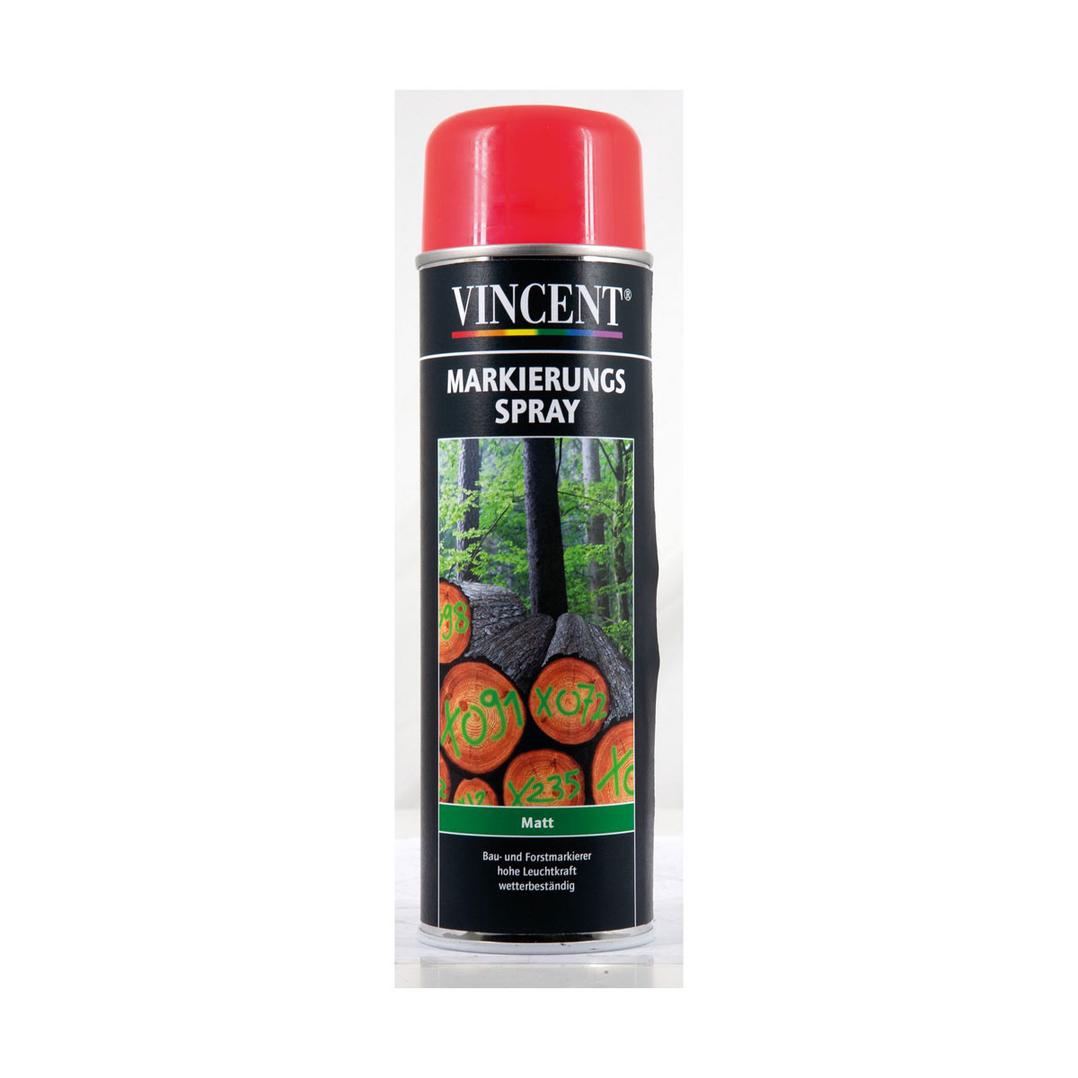 Vincent Markierungs Lack seidenmatt leuchtrot 500 ml