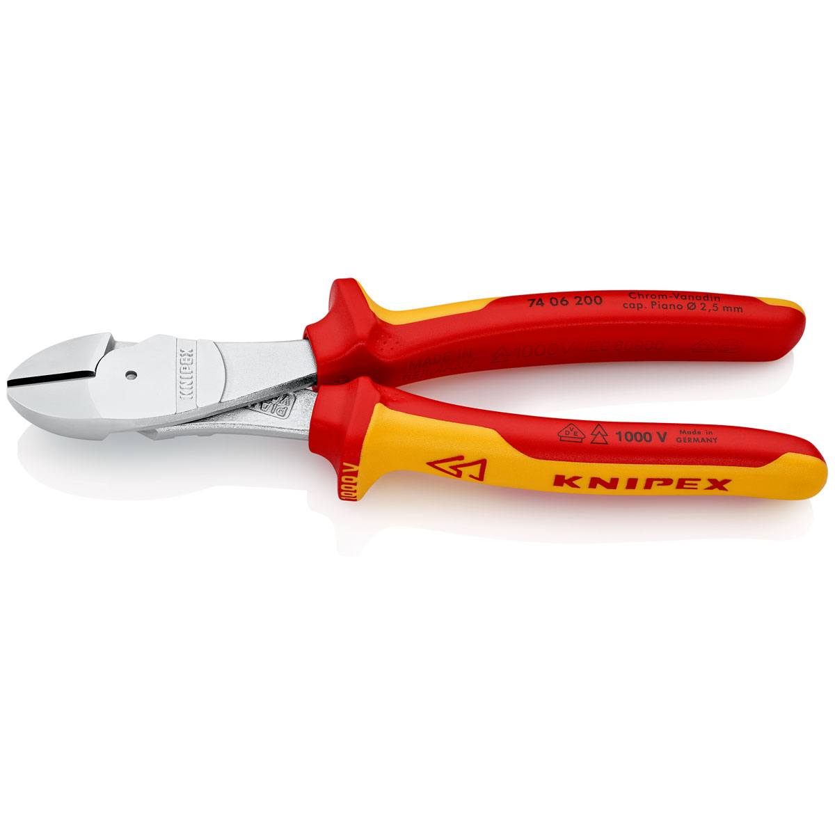 Knipex Kraftseitenschneider VDE 20 cm