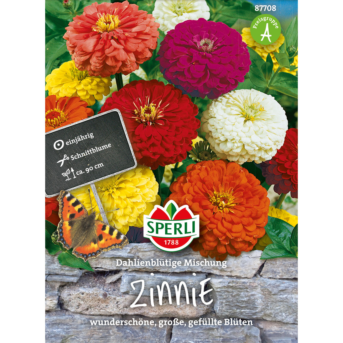 Sperli Zinnien Dahlienblütige Mischung Bild 1