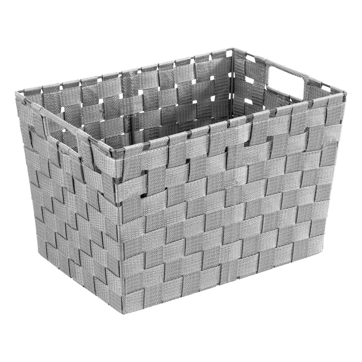 Wenko  Aufbewahrungskorb Adria M Grau 2er Set aus PP-Geflecht Bild 2