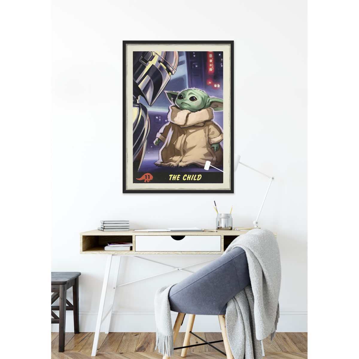 Komar  Wandbild Mandalorian The Child Trading Card 40x50 cm
