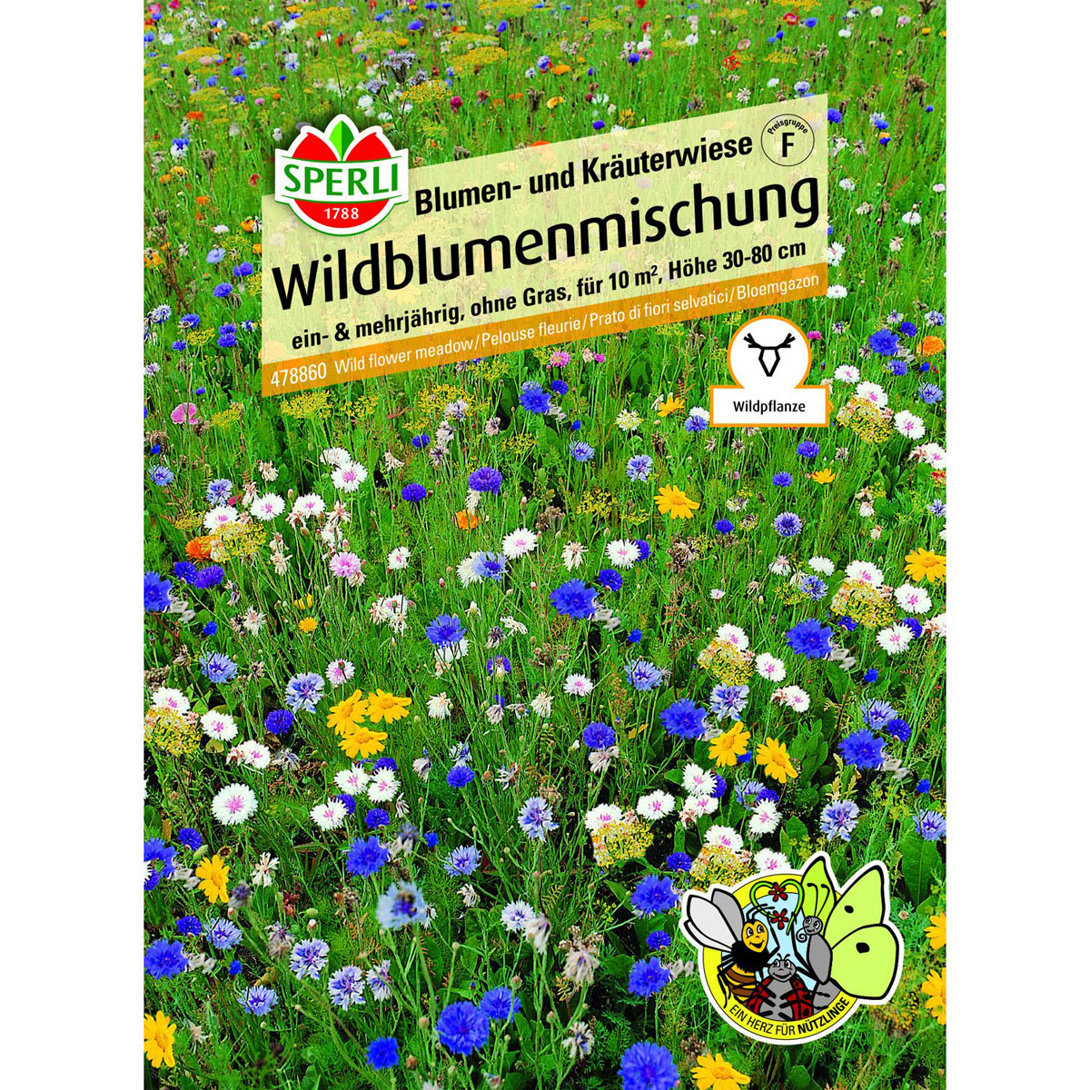 Wildblumenmischung Blumen- und Kräuterwiese 30-80 cm