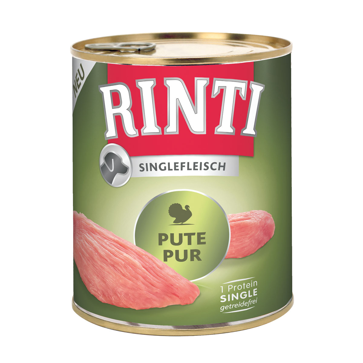 Rinti Singlefleisch Pute Pur 800g
