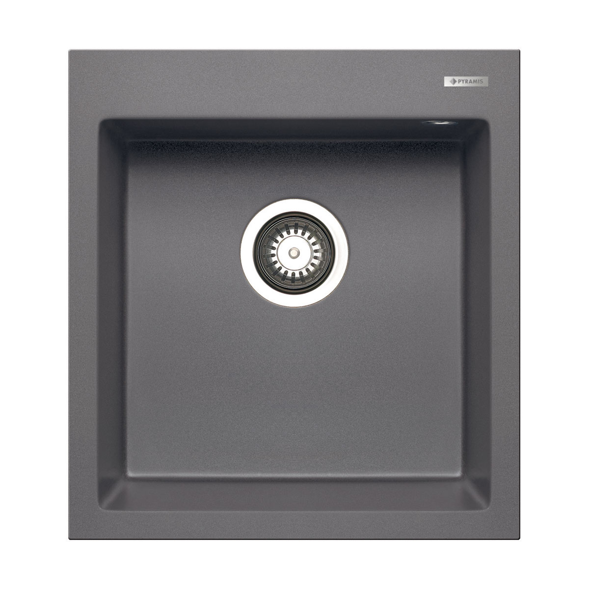 Pyramis  Einbauspuele ISTROS 46 x 50 cm 1B Granit Iron Grey Bild 1