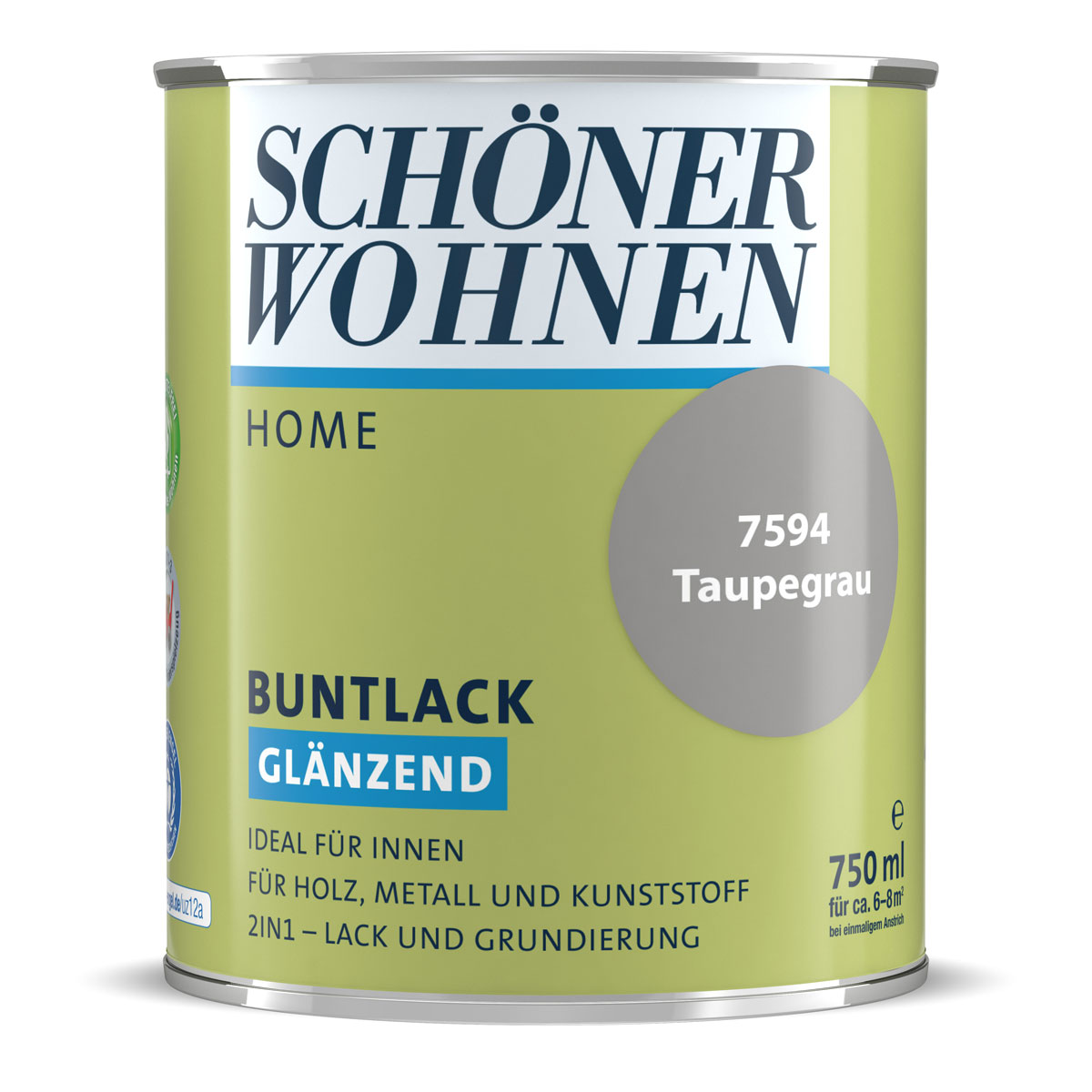 Schöner Wohnen Farbe Buntlack Home taupegrau glänzend 750 ml